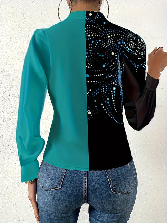 Casual Lace Blouse - Elegant Short Sleeve, Relaxed Fit