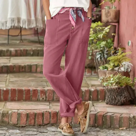 2025 Spring Oversized Cotton Linen Pants – Casual & Trendy