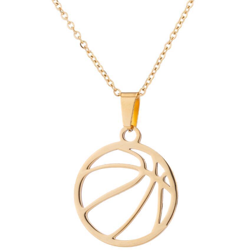 Games stainless steel volleyball necklace