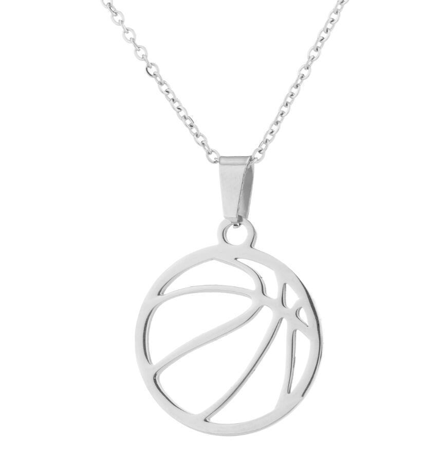 Games stainless steel volleyball necklace