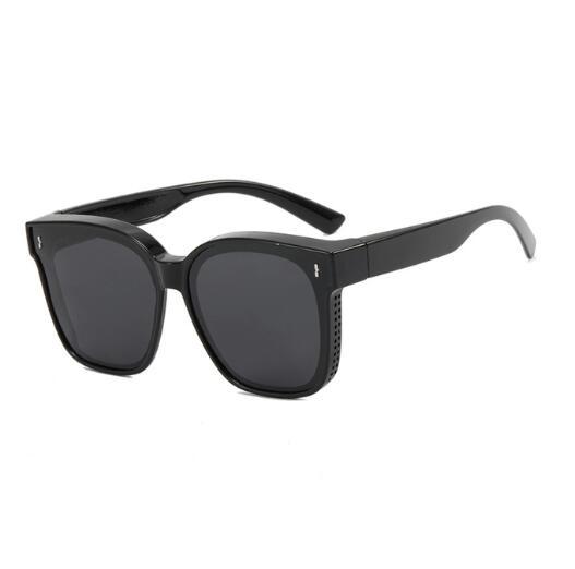 Summer Driving Sun Protection Polarized Light One Mirror Dual Use Anti Glare Trendy Sunglasses