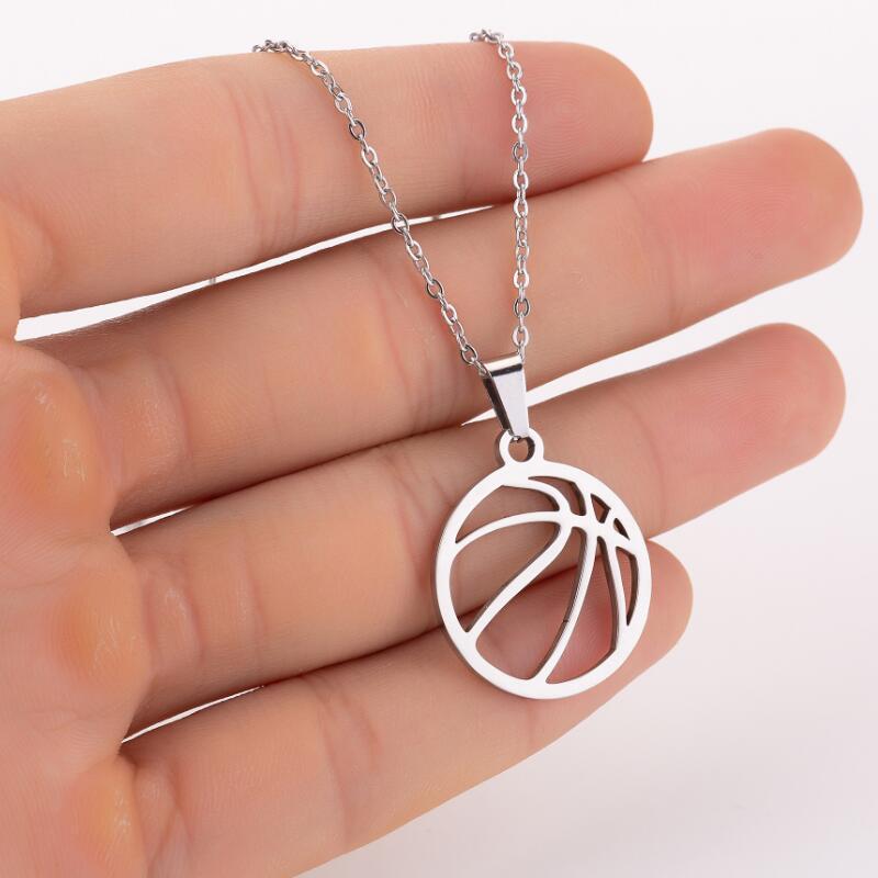 Games stainless steel volleyball necklace