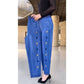 Winter Embroidered High-Waist Skinny Jeans - Stretch Elastic Denim Pants for Women (5XL)