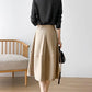 Silk Satin V-Neck Tunic - Long Sleeve, Office Chic
