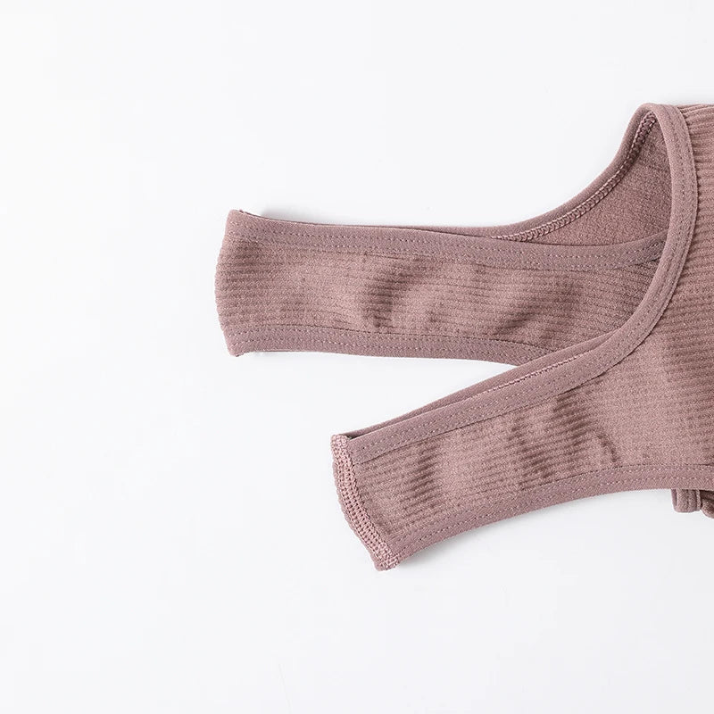 Seamless Ribbed Crop Tank - Wireless Sports Camisole for Women
