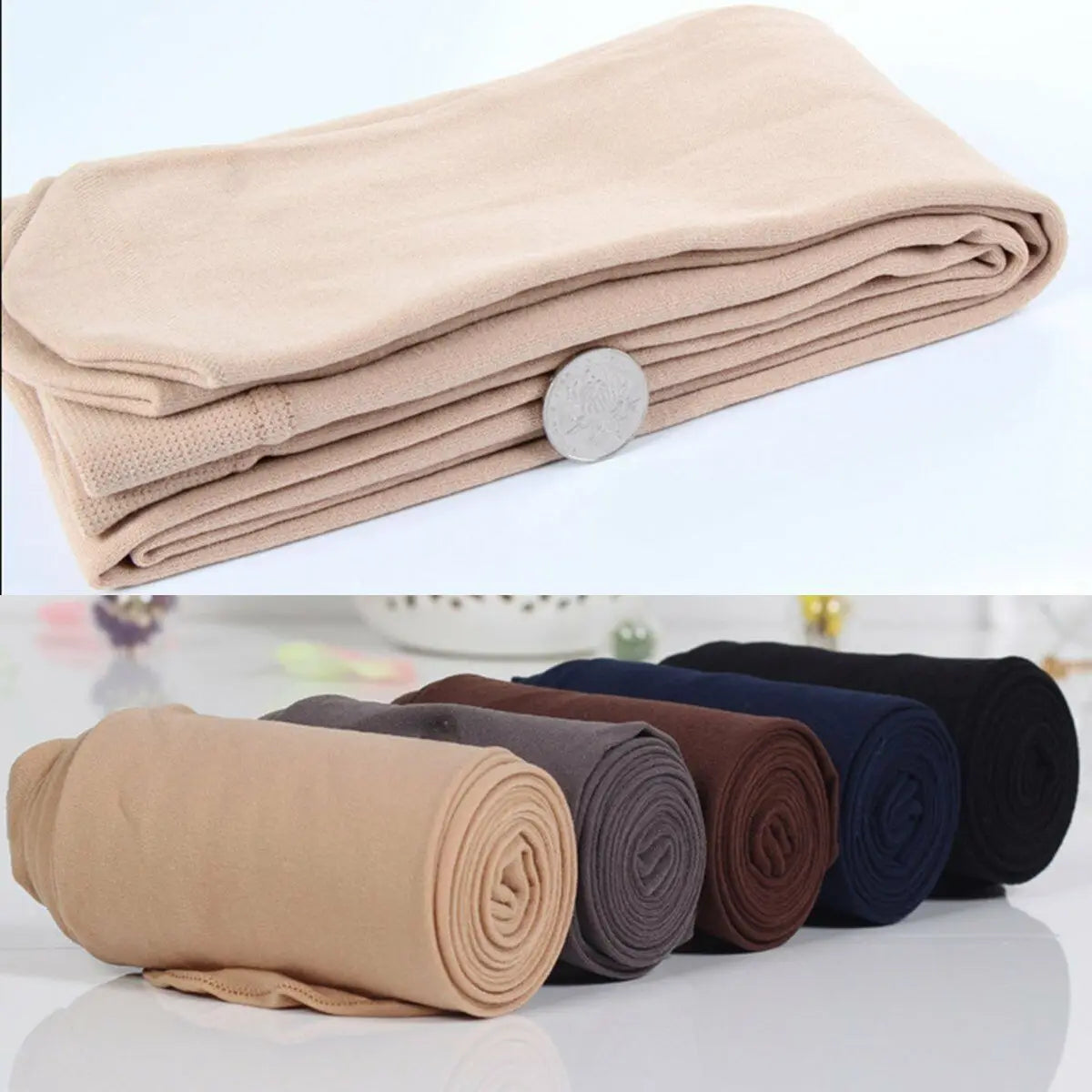 Velvet Fleece-Lined Thermal Leggings – Thick, Warm, and Stretchy Winter Pants