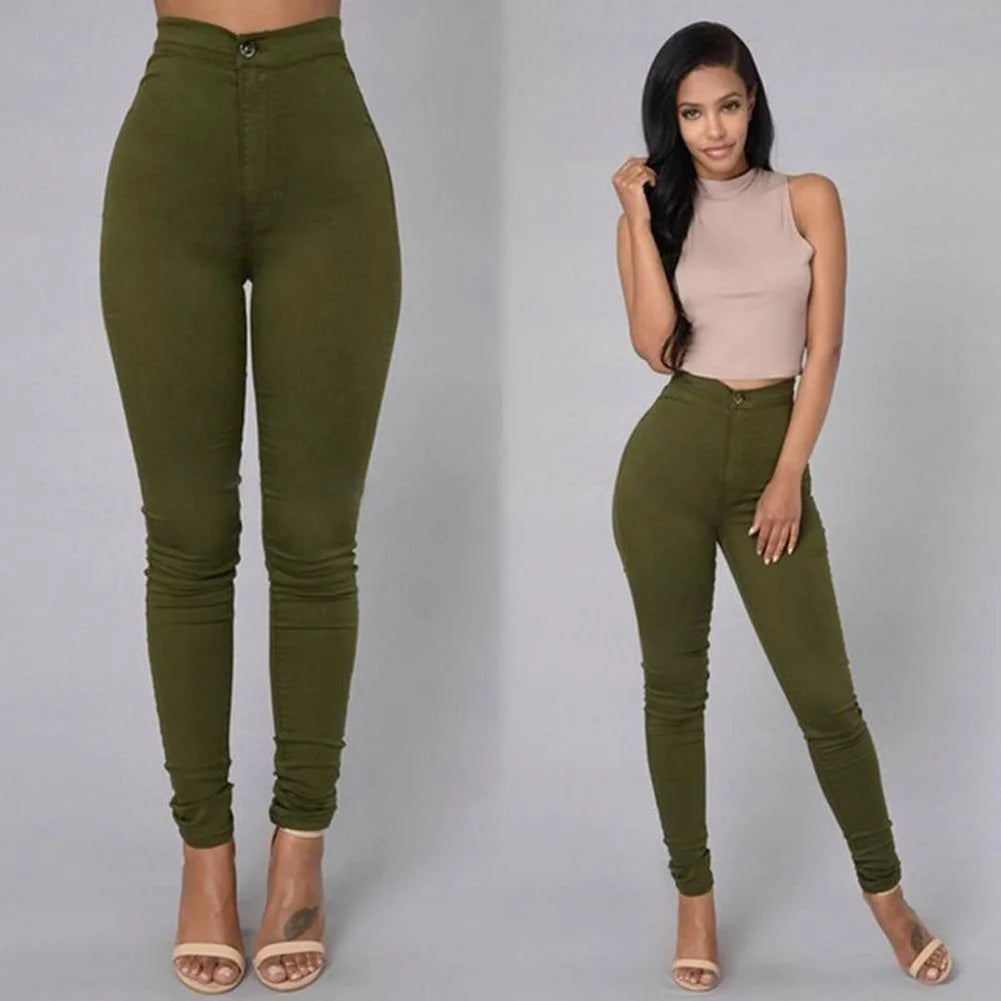 HOT SALE: Women's High-Waist Skinny Jeggings – Stretch & Style Combined!