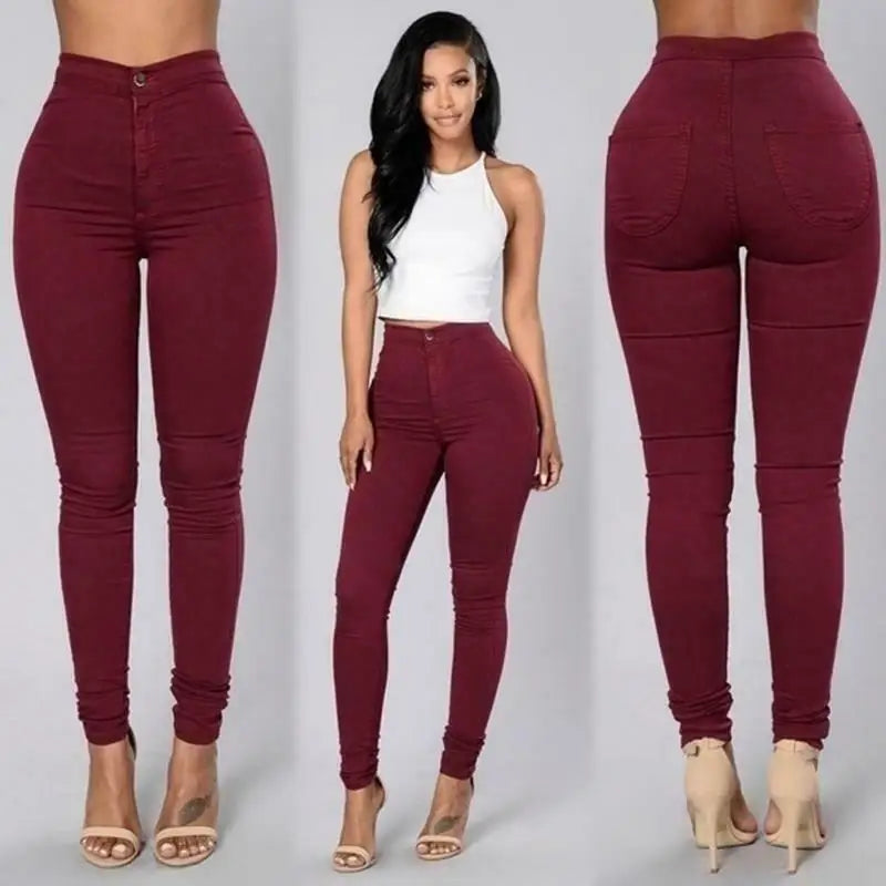 HOT SALE: Women's High-Waist Skinny Jeggings – Stretch & Style Combined!