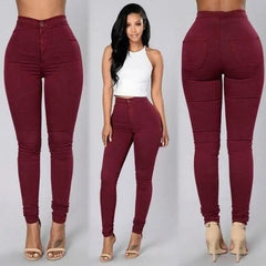 HOT SALE: Women's High-Waist Skinny Jeggings – Stretch & Style Combined!
