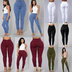 HOT SALE: Women's High-Waist Skinny Jeggings – Stretch & Style Combined!