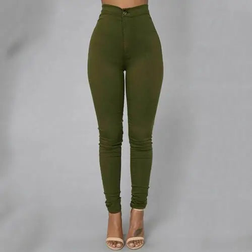 HOT SALE: Women's High-Waist Skinny Jeggings – Stretch & Style Combined!