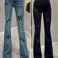 High Waist Slim Fit Rhinestone Embroidered Jeans – Elegant Fall Denim