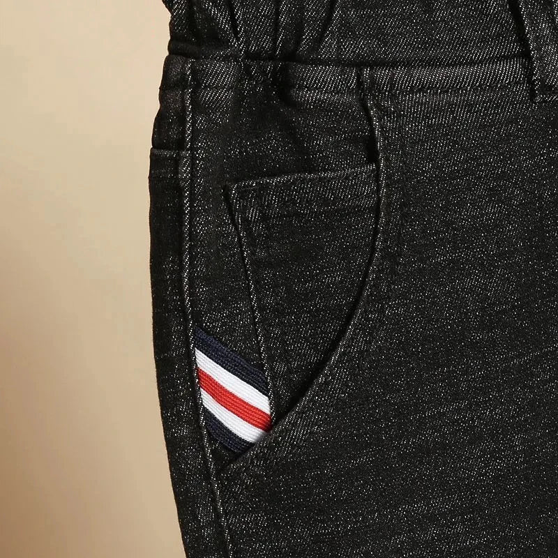 Oversized Winter Thicken Denim Pants – High Waist, Plus Velvet, Loose Fit