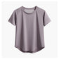DRUR Quick-Dry Yoga Shirt - Round Neck, Short Sleeve Sportswear 2025