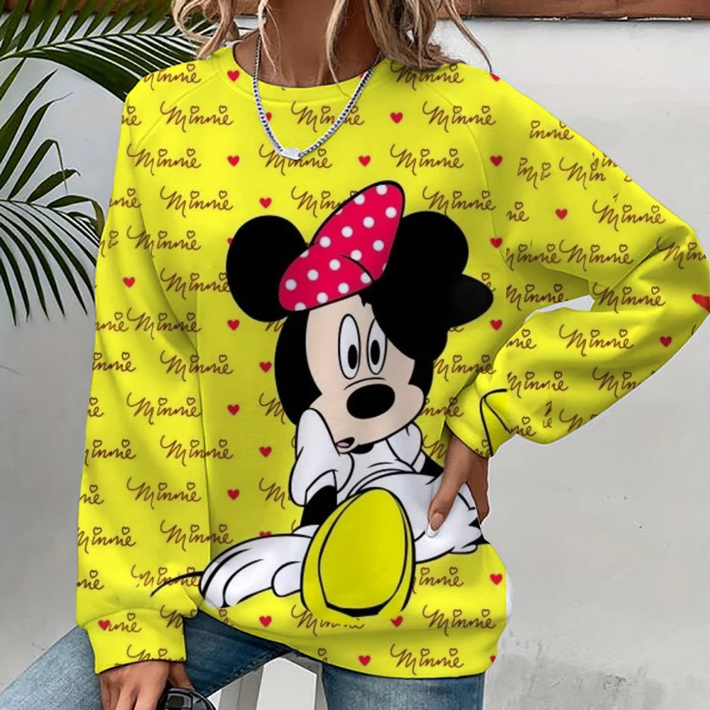 Disney Mickey Mouse Hoodie - Harajuku Style, Long Sleeve Sweatshirt