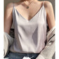 Real Silk V-Neck Camisole - Black & White, Spring/Summer 2023