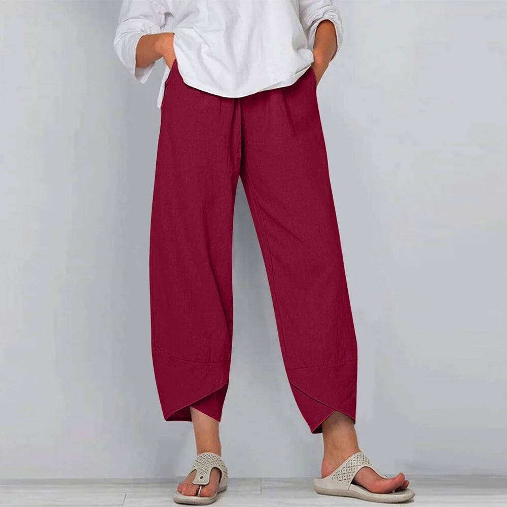 Vintage Cotton Linen Harem Pants – Effortless Comfort & Style