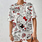 Hello Kitty Aesthetic T-Shirt - Short Sleeve Festival Streetwear