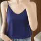 Satin Silk Lace Tank Top - V-Neck Sleeveless Camisole (S-3XL