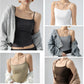 Spaghetti Strap Knit Camisole - Slim Fit Sleeveless Basic Tank