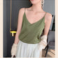 Real Silk V-Neck Camisole - Black & White, Spring/Summer 2023