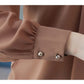 Chiffon Long Sleeve Blouse - Office Wear, Spring/Autumn 2024