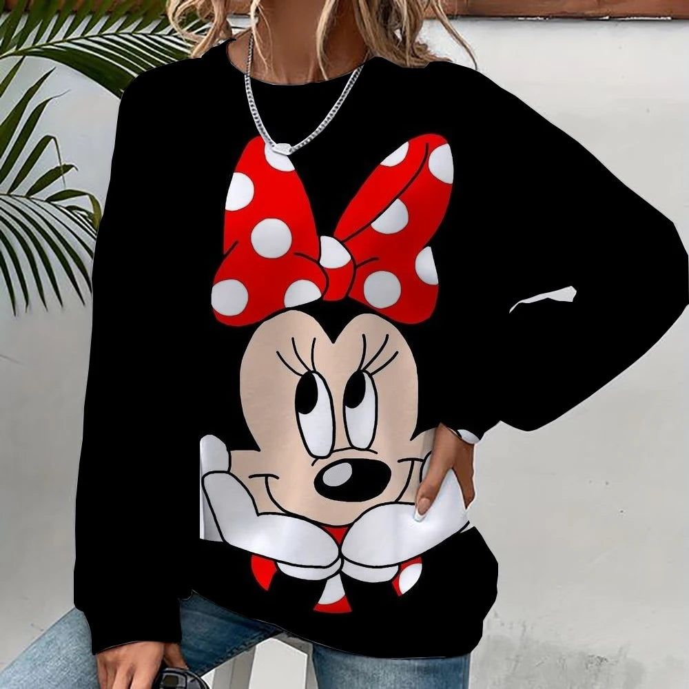 Disney Mickey Mouse Hoodie - Harajuku Style, Long Sleeve Sweatshirt