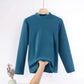 Plus Size Mock Neck T-Shirt - Long Sleeve, Warm Autumn/Winter Base Layer (XL-8XL)