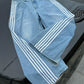Y2K Striped Baggy Jeans - High-Waisted Gothic Hip-Hop Pants