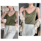 Real Silk V-Neck Camisole - Black & White, Spring/Summer 2023