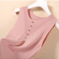 Elegant Knit V-Neck Tank Top - Sleeveless & Striped