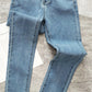 High-Waist Skinny Pencil Jeans - Stretch Denim Ankle-Length Pants