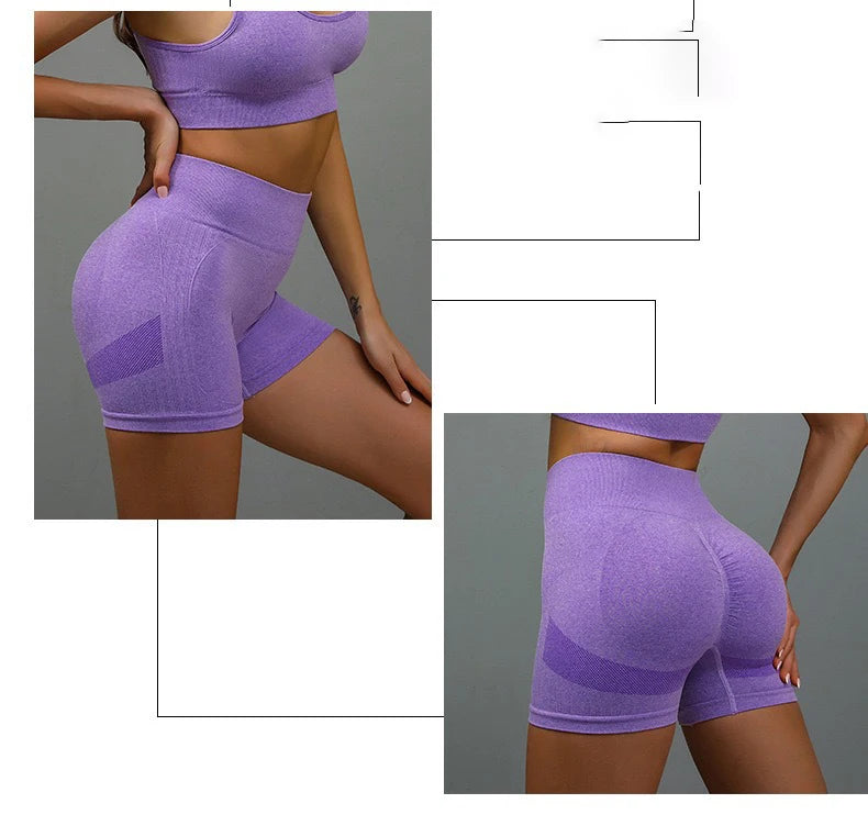 Seamless High-Waist Push-Up Shorts – Sculpt & Move with Confidence