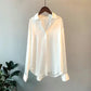 Elegant Knit Cardigan - Lapel Collar & Buttons