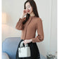 Chiffon Long Sleeve Blouse - Office Wear, Spring/Autumn 2024