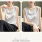 Elegant Silk Lace Camisole - Sleeveless Satin Top for Women