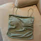 Ice Silk Padded Camisole - Stylish Backless Summer Top for Women