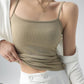 Spaghetti Strap Knit Camisole - Slim Fit Sleeveless Basic Tank