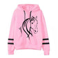 Horse Graphic Sweatshirt - Long Sleeve Casual Pullover