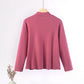 Plus Size Mock Neck T-Shirt - Long Sleeve, Warm Autumn/Winter Base Layer (XL-8XL)