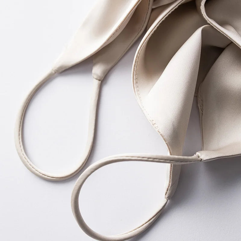 Real Silk V-Neck Sleeveless Top - Black/White, Spring 2023