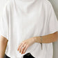 ZANZEA Cotton Turtleneck Blouse - Short Sleeve, Oversized Fit