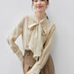 SENTUBILA Lyocell Lace-Up Blouse - Loose Fit Spring 2025 Office Shirt for Women