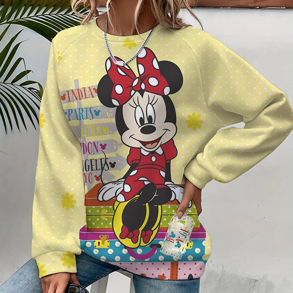 Disney Mickey Mouse Hoodie - Harajuku Style, Long Sleeve Sweatshirt