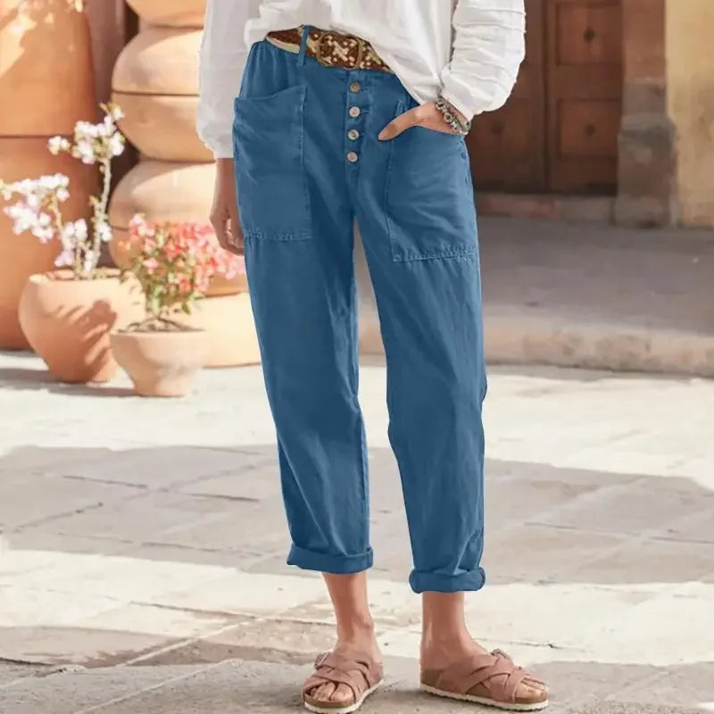 2025 Spring Oversized Cotton Linen Pants – Casual & Trendy