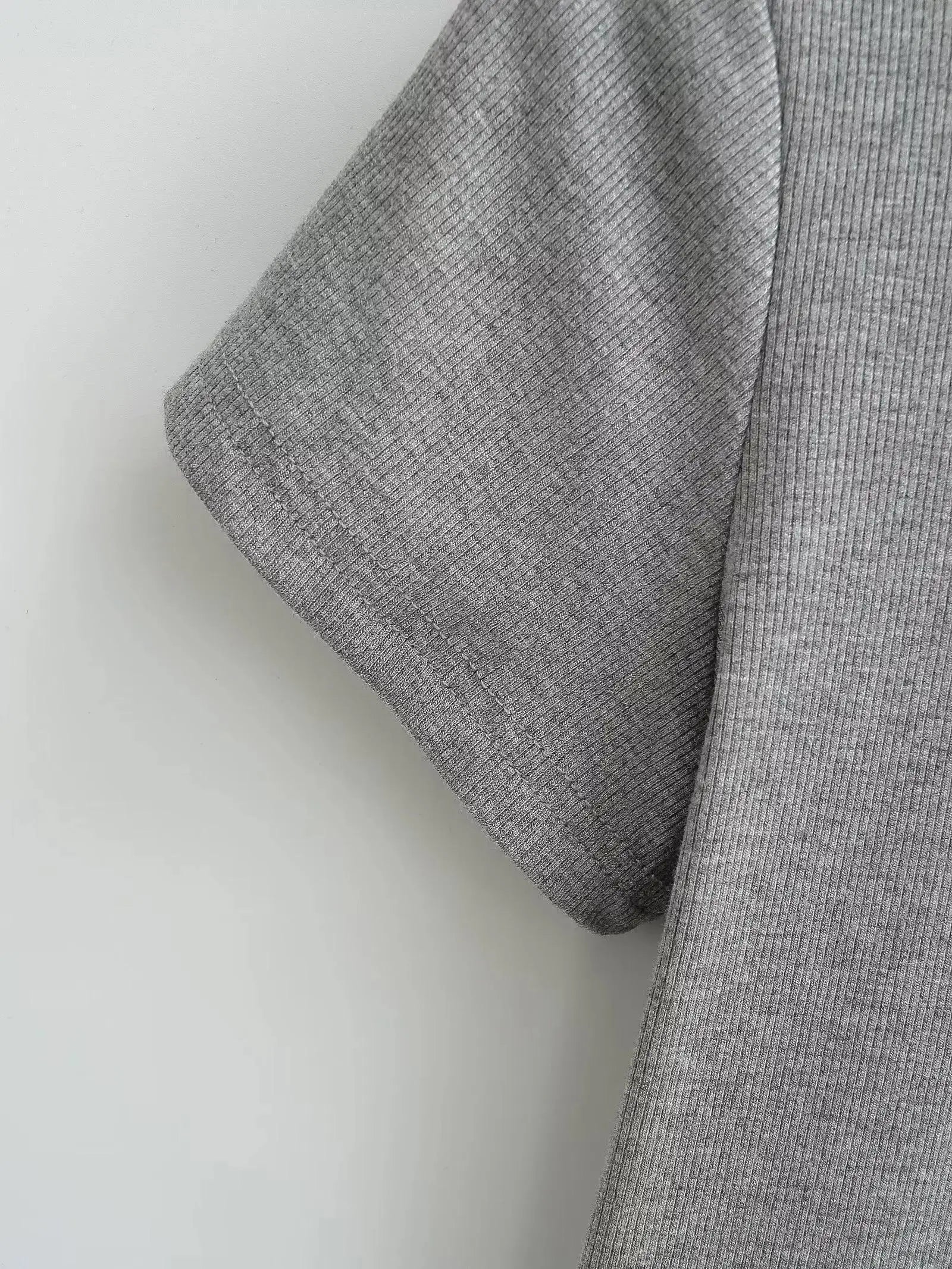 Stretchable Knit Bodysuit - Short Sleeve O-Neck Summer Basic (14 Colors)
