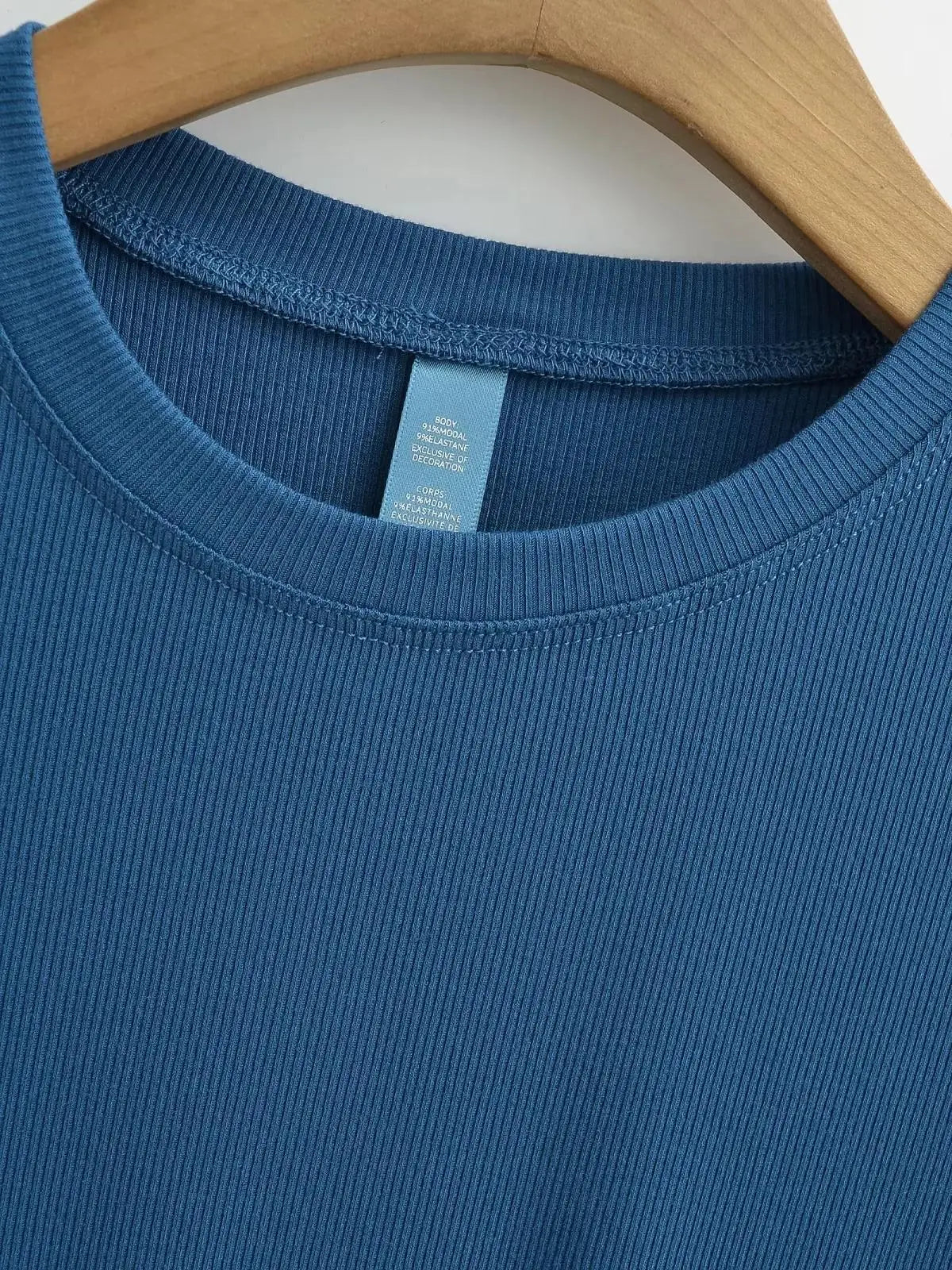 Stretchable Knit Bodysuit - Short Sleeve O-Neck Summer Basic (14 Colors)