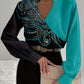 Casual Lace Blouse - Elegant Short Sleeve, Relaxed Fit
