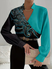 Casual Lace Blouse - Elegant Short Sleeve, Relaxed Fit