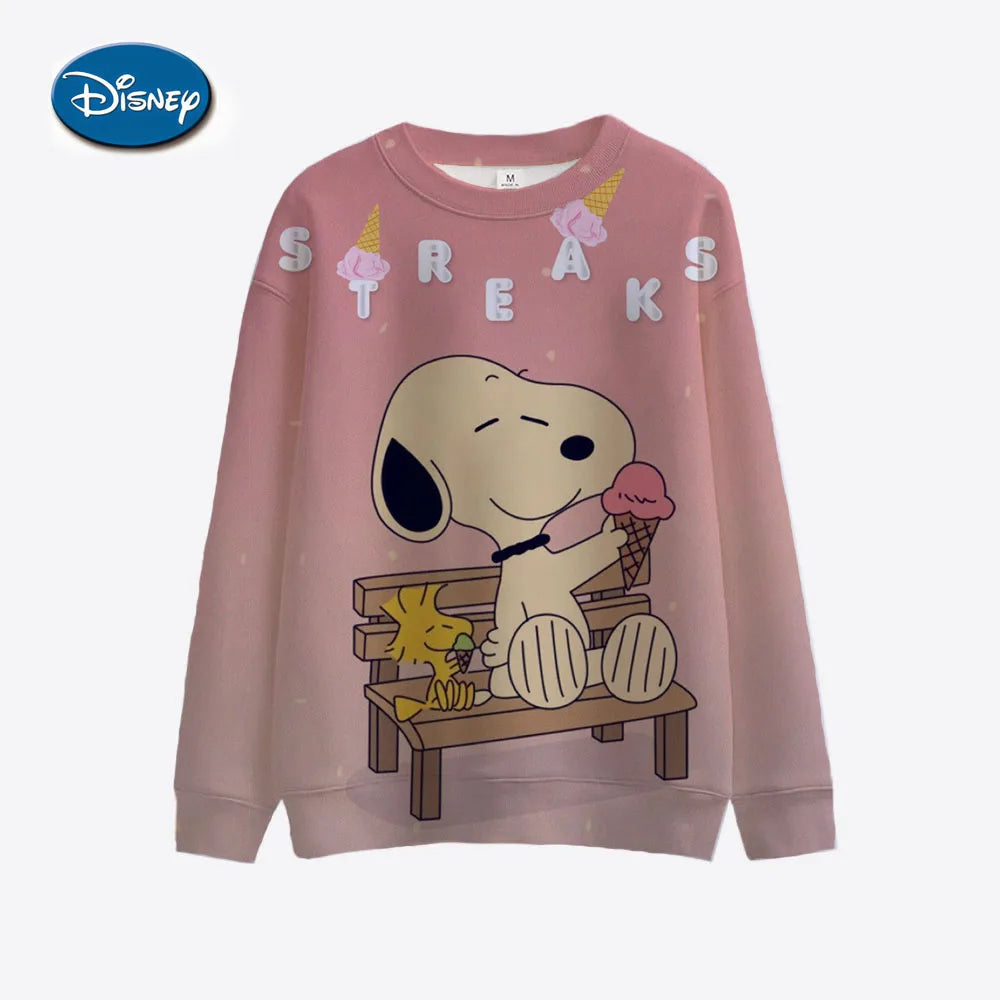 Disney Mickey Mouse Hoodie - Harajuku Style, Long Sleeve Sweatshirt